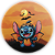 Painel Redondo Sublimado 3D - Stitch Dia das Bruxas Halloween - Imagem 1