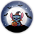 Painel Redondo Sublimado 3D - Stitch Dia das Bruxas Halloween - Imagem 1