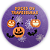Painel Redondo - Dia das Bruxas Halloween - Sublimado 3D - Imagem 1