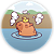 Painel Redondo - Capivara - Sublimado 3D - Imagem 1