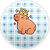 Painel Redondo - Capivara - Sublimado 3D - Imagem 1