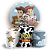 KIT Redondo e Trio - Toy Story - Sublimado 3D - Imagem 1