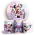 KIT Redondo e Trio - Minnie Rosa - Sublimado 3D - Imagem 1