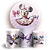 KIT Redondo e Trio - Minnie Rosa - Sublimado 3D - Imagem 1