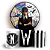 KIT Redondo e Trio Sublimado 3D - Wandinha - Imagem 1