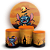 KIT Redondo e Trio Sublimado 3D - Stitch Dia das Bruxas Halloween - Imagem 1