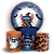 KIT Redondo e Trio Sublimado 3D - Stitch Dia das Bruxas Halloween - Imagem 1
