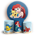 KIT Redondo e Trio - Princesa Ariel Pequena Sereia - Sublimado 3D - Imagem 1