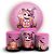 KIT Redondo e Trio - Gato Dia das Bruxas Halloween - Sublimado 3D - Imagem 1