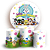 KIT Redondo e Trio - Baby Looney Tunes - Sublimado 3D - Imagem 1