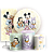 KIT Redondo Trio e Faixa - Mickey E Minnie - Sublimado 3D - Imagem 1