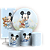 KIT Redondo Trio e Faixa - Mickey Baby Azul - Sublimado 3D - Imagem 1