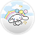 Painel Redondo Sublimado 3D - Cinnamoroll - Imagem 1