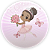 Mini Painel Sublimado 3D - Bailarina - Imagem 1