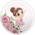 Mini Painel Sublimado 3D - Bailarina - Imagem 1