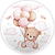 Mini Painel Sublimado 3D - Ursinha Rosa - Imagem 1