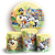 KIT Redondo e Trio Sublimado 3D - Looney Tunes - Imagem 1