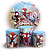 KIT Redondo e Trio Sublimado 3D - Homem Aranha - Imagem 1