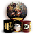 KIT Redondo e Trio Sublimado 3D - Harry Potter - Imagem 1