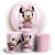 KIT Redondo e Trio Sublimado 3D - Minnie - Imagem 1