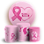 KIT Redondo e Trio Sublimado 3D - Octubre Rosa ES - Imagem 1