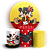 Capas Painel Redondo e Trio Cilindro Sublimado - Mickey E Minnie - Imagem 1
