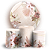 Capas Painel Redondo e Trio Cilindro Sublimado - Floral - Imagem 1