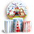 Capas Painel Redondo e Trio Cilindro Sublimado - Circo - Imagem 1