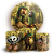 Capas Painel Redondo e Trio Cilindro Sublimado - Brainrot - Imagem 1