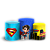 Capas Trio Cilindro Sublimado Vest Facil - Herois Super Homem - Imagem 1