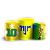Capas Trio Cilindro Sublimado Vest Facil - CBF Copa do Mundo Brasil - Imagem 1