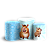 Capas Trio Cilindro Sublimado Vest Facil - Capivara Azul - Imagem 1