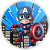 Capa Mini Painel Sublimado - Herois Capitão America - Imagem 1