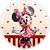Capa Painel Redondo Sublimado - Minnie - Imagem 1
