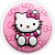 Capa Painel Redondo Sublimado - Hello Kitty - Imagem 1