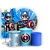 Capas Painel Redondo Trio Cilindro e Faixa Lateral Sublimado - Herois Capitão America - Imagem 1