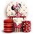 Capas Painel Redondo e Trio Cilindro Sublimado - Minnie - Imagem 1