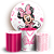 Capas Painel Redondo e Trio Cilindro Sublimado - Minnie - Imagem 1