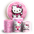 Capas Painel Redondo e Trio Cilindro Sublimado - Hello Kitty - Imagem 1