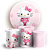 Capas Painel Redondo e Trio Cilindro Sublimado - Hello Kitty - Imagem 1