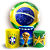 Capas Painel Redondo e Trio Cilindro Sublimado - Copa do Mundo Brasil - Imagem 1