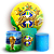 Capas Painel Redondo e Trio Cilindro Sublimado - Copa do Mundo Brasil - Imagem 1