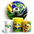 Capas Painel Redondo e Trio Cilindro Sublimado - Copa do Mundo Brasil - Imagem 1