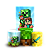 Capas Faixa Lateral e Trio Cilindro Sublimado Vest Facil - Minecraft - Imagem 1