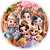 Capa Painel Redondo Sublimado - Princesas - Imagem 1