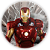 Capa Painel Redondo Sublimado - Homem de Ferro - Imagem 1