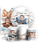 Capas Painel Redondo Trio Cilindro e Faixa Lateral Sublimado - Ursinho Aviador - Imagem 1