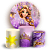 Capas Painel Redondo e Trio Cilindro Sublimado - Rapunzel Enrolados - Imagem 1