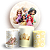 Capas Painel Redondo e Trio Cilindro Sublimado - Princesas - Imagem 1