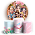 Capas Painel Redondo e Trio Cilindro Sublimado - Princesas - Imagem 1